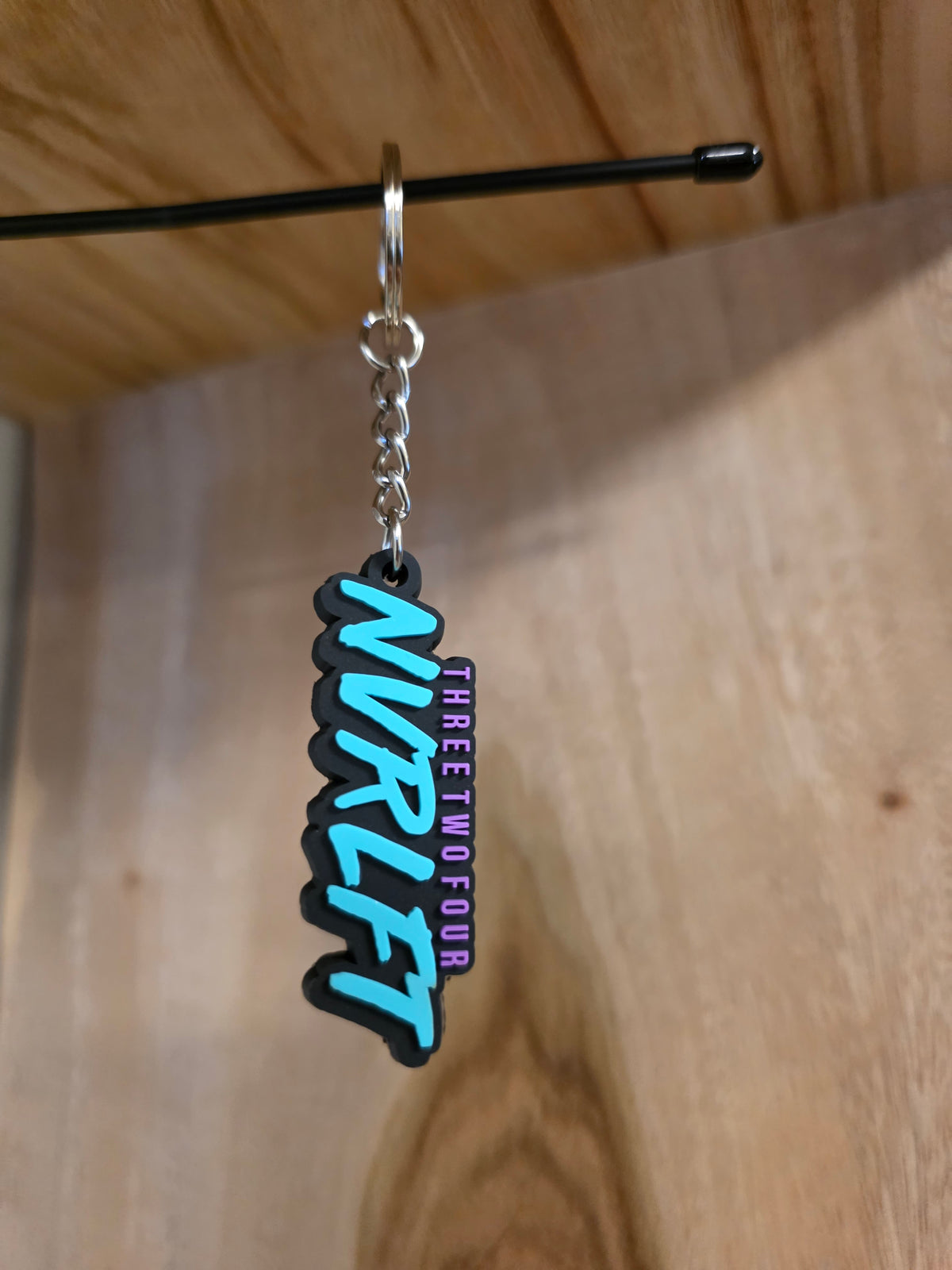 NVRLFT small PVC keychain