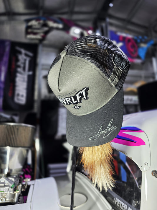 NVRLFT TRUCKER CAP - Black/Grey