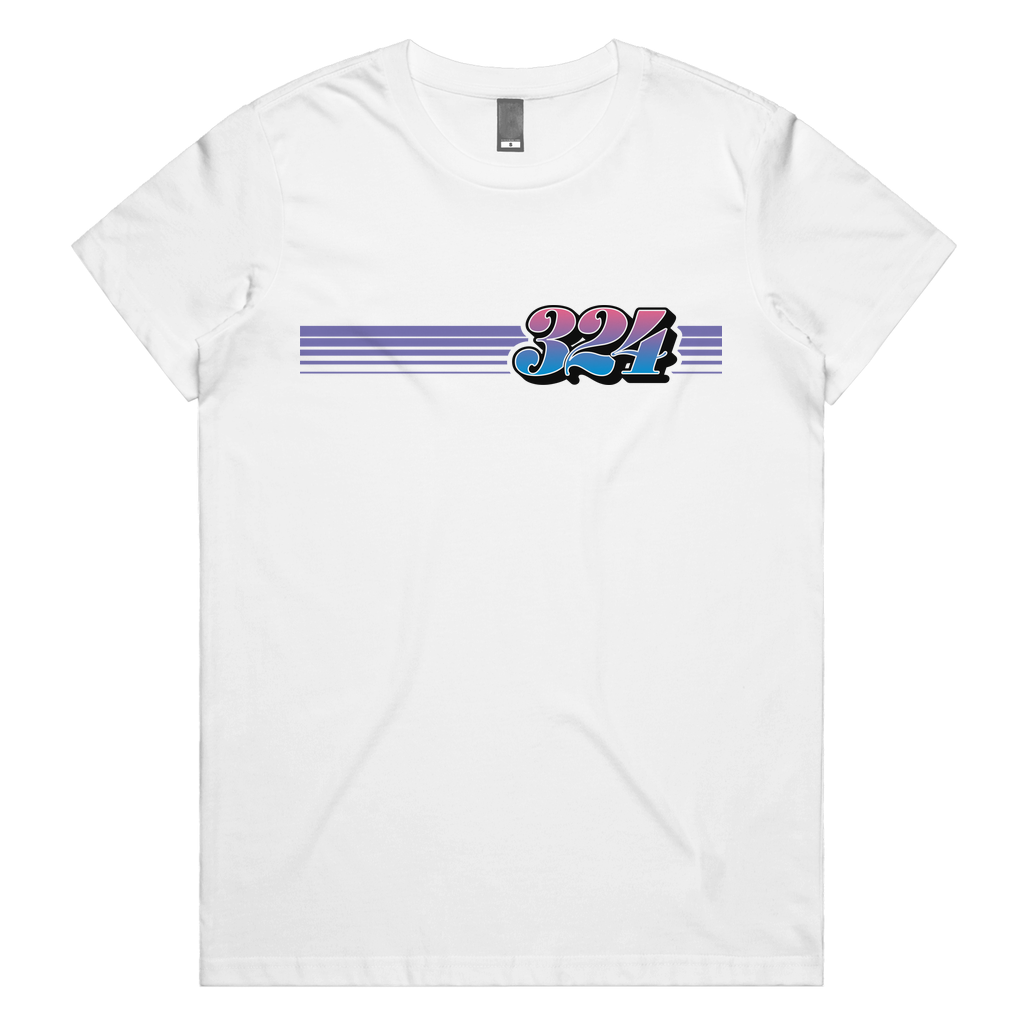 324 Retro (Purple) Womens Tee