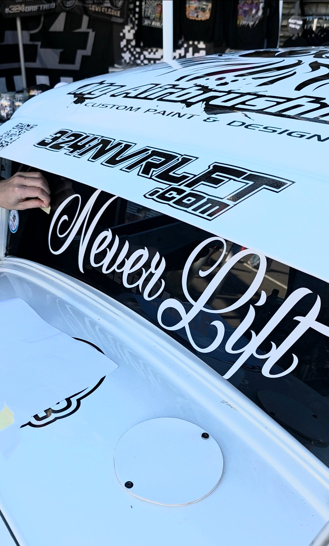 Never Lift Large Window Sticker