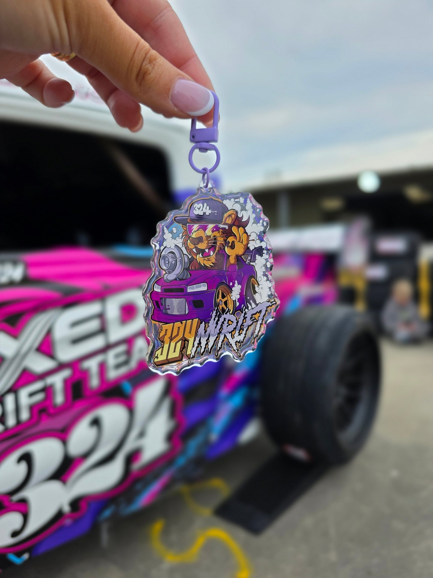 NVRLFT Lion acrylic keychain